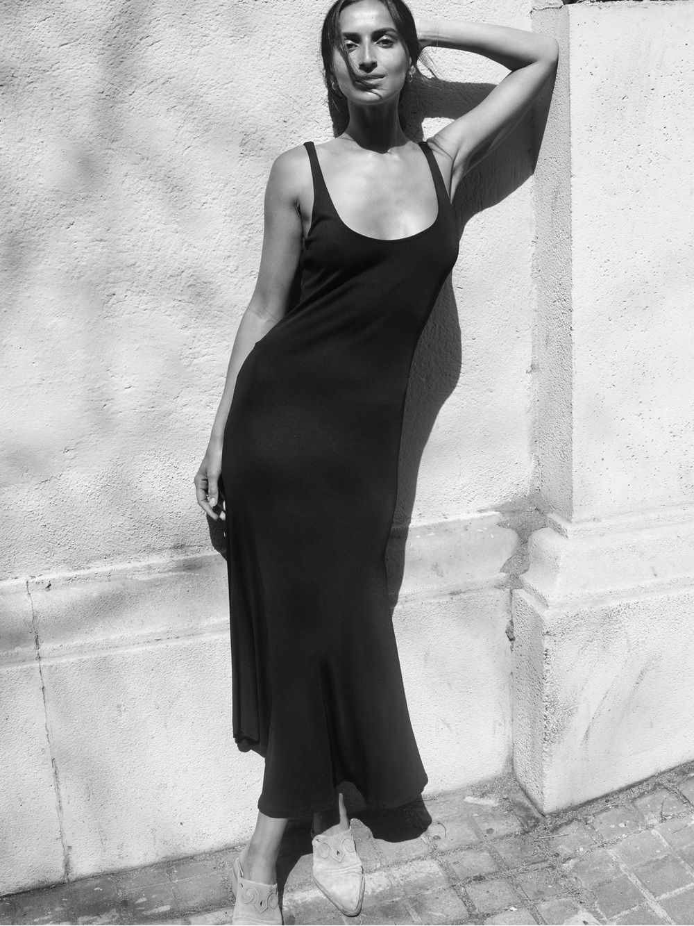 Moschino Couture Black Maxi Slip Dress It42 small medium